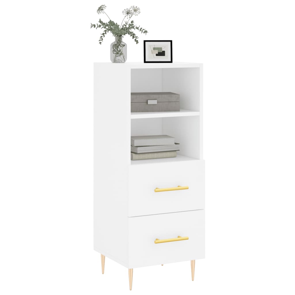 White buffet 34.5x34x90 cm engineering wood