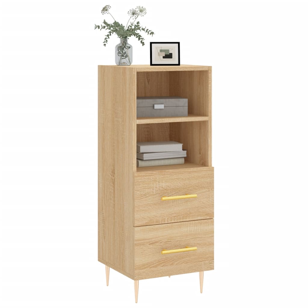 Credenza rovere Sonoma 34,5x34x90 cm MDF