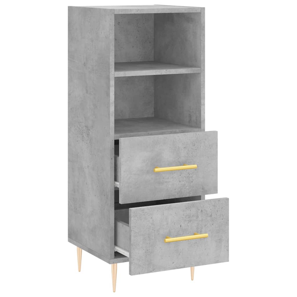 Concrete gray buffet 34.5x34x90 cm Engineering wood