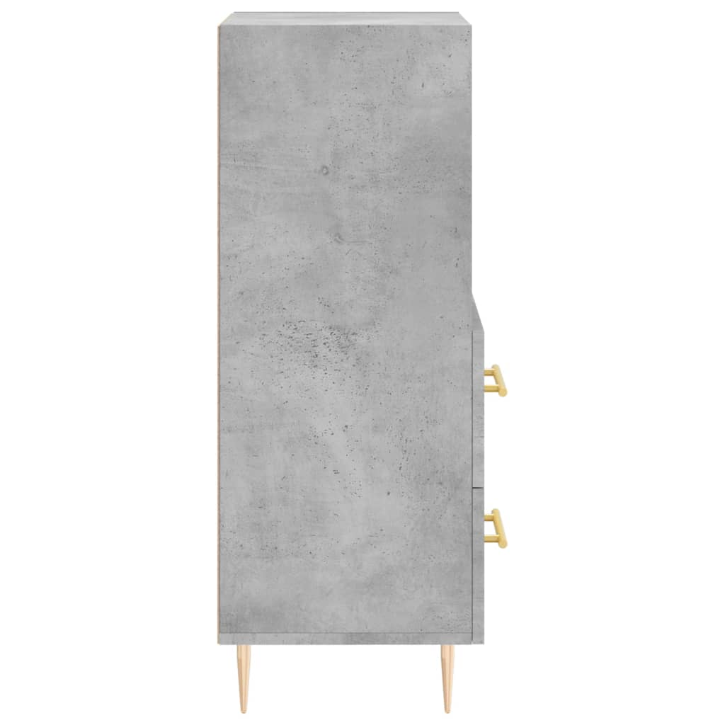 Credenza Grigio cemento 34,5x34x90 cm MDF