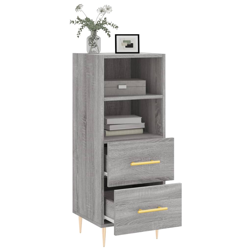 Buffet Sonoma gris 34,5x34x90 cm Bois d'ingénierie