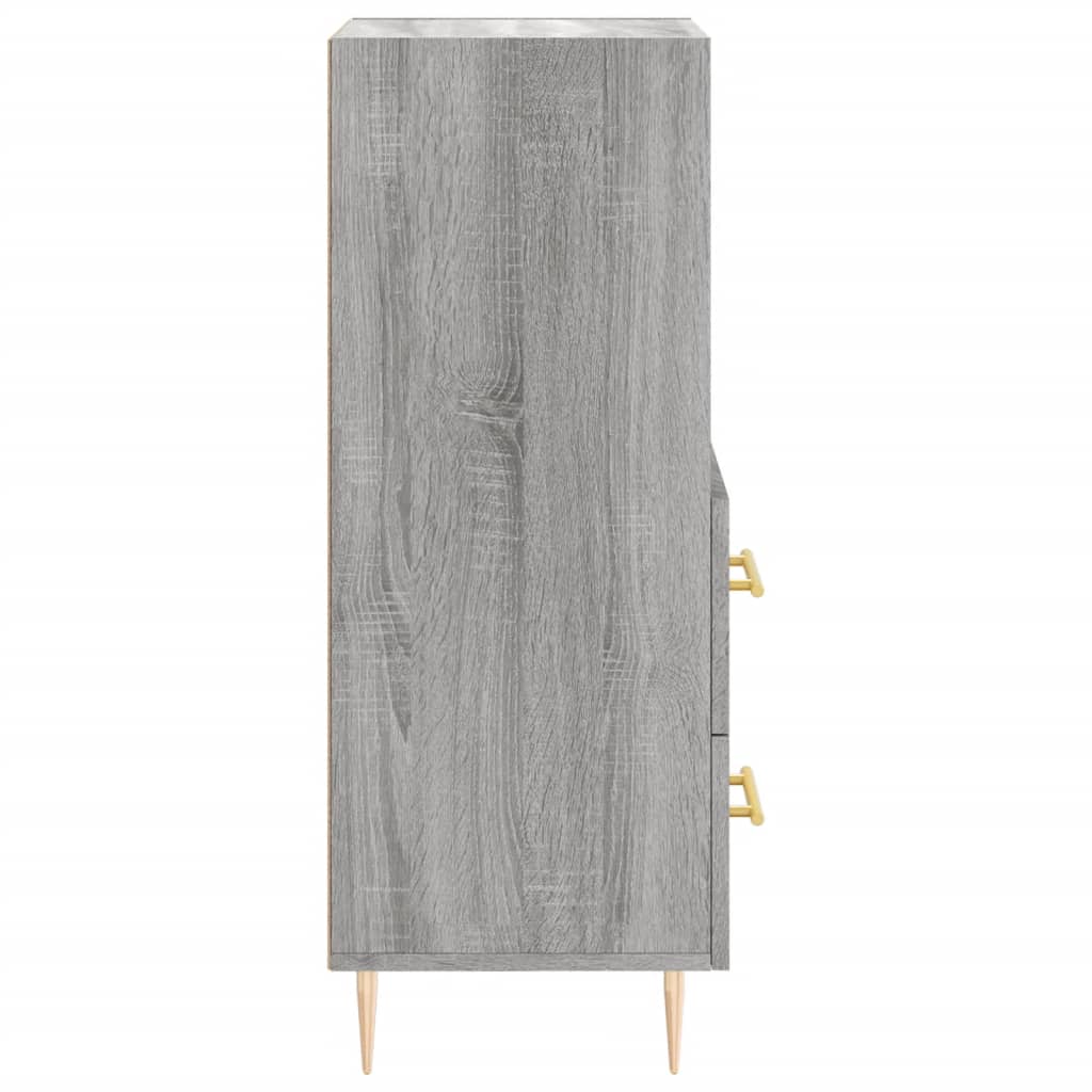 Credenza Sonoma grigia 34,5x34x90 cm MDF