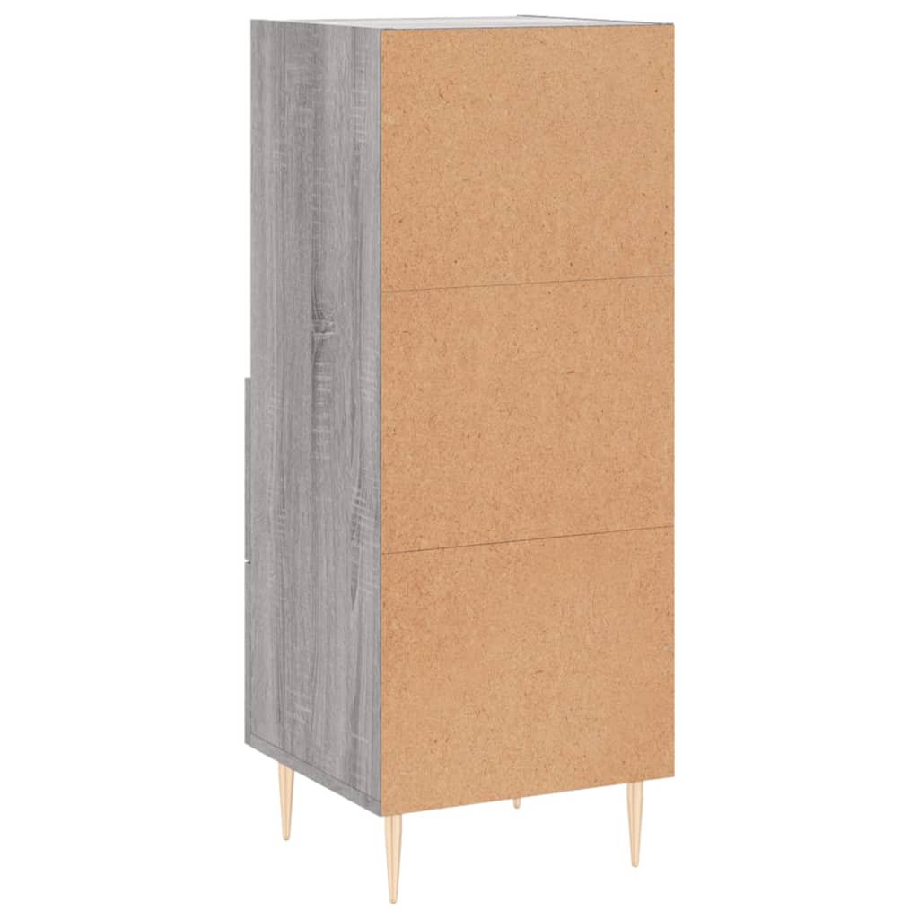 Credenza Sonoma grigia 34,5x34x90 cm MDF