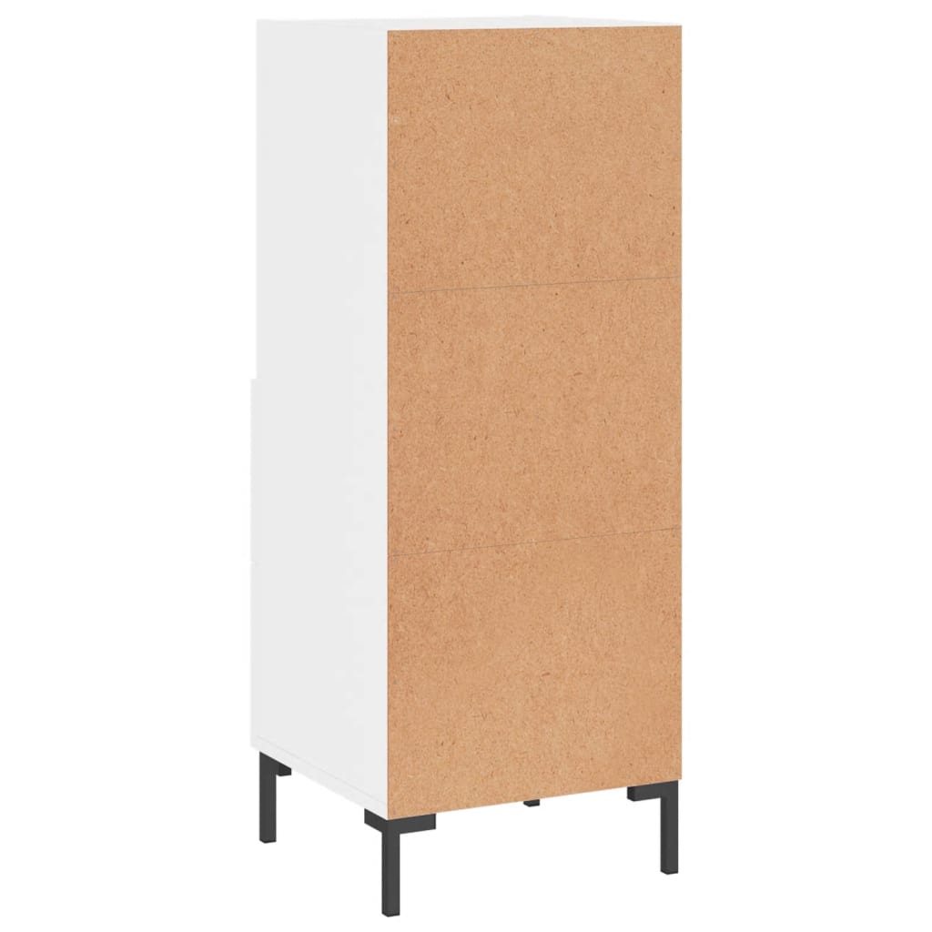 Credenza Bianco lucido 34,5x34x90 cm MDF