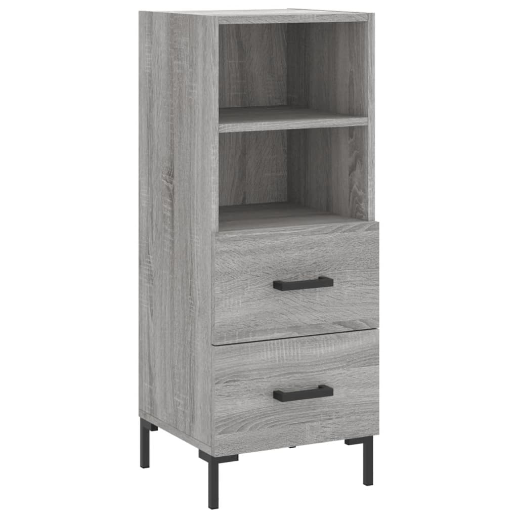 Credenza Sonoma grigia 34,5x34x90 cm MDF