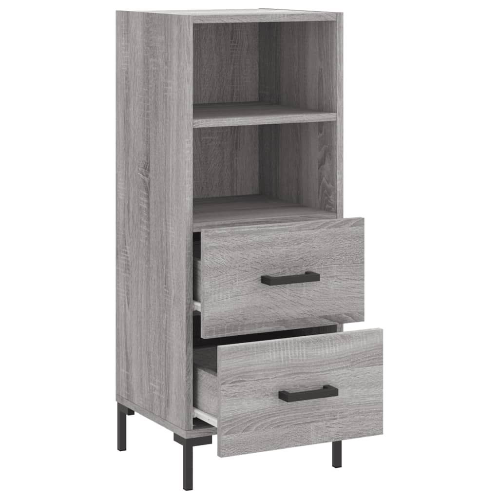 Credenza Sonoma grigia 34,5x34x90 cm MDF