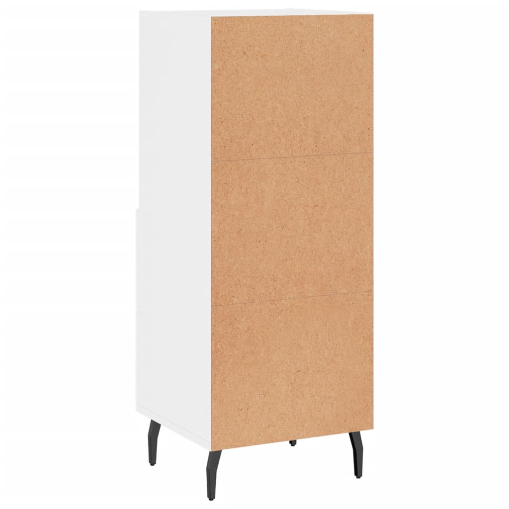 Credenza Bianco lucido 34,5x34x90 cm MDF