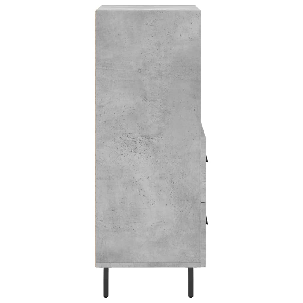 Credenza Grigio cemento 34,5x34x90 cm MDF