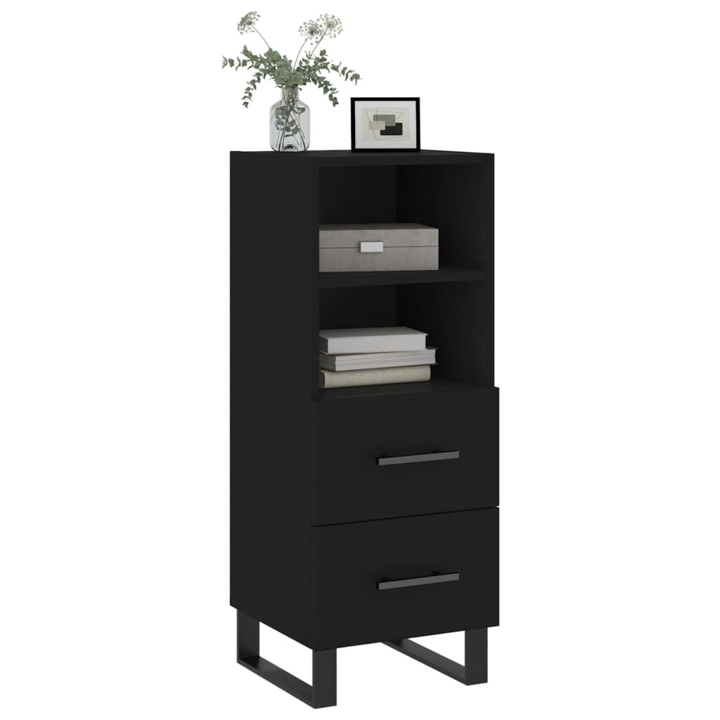 Black buffet 34.5x34x90 cm Engineering wood