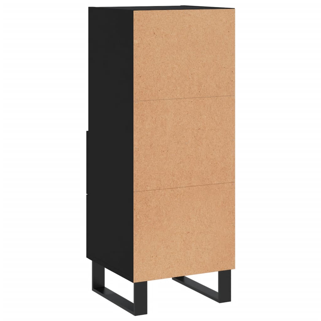 Credenza nera 34,5x34x90 cm MDF