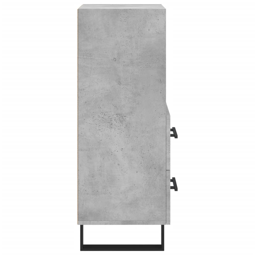 Credenza Grigio cemento 34,5x34x90 cm MDF