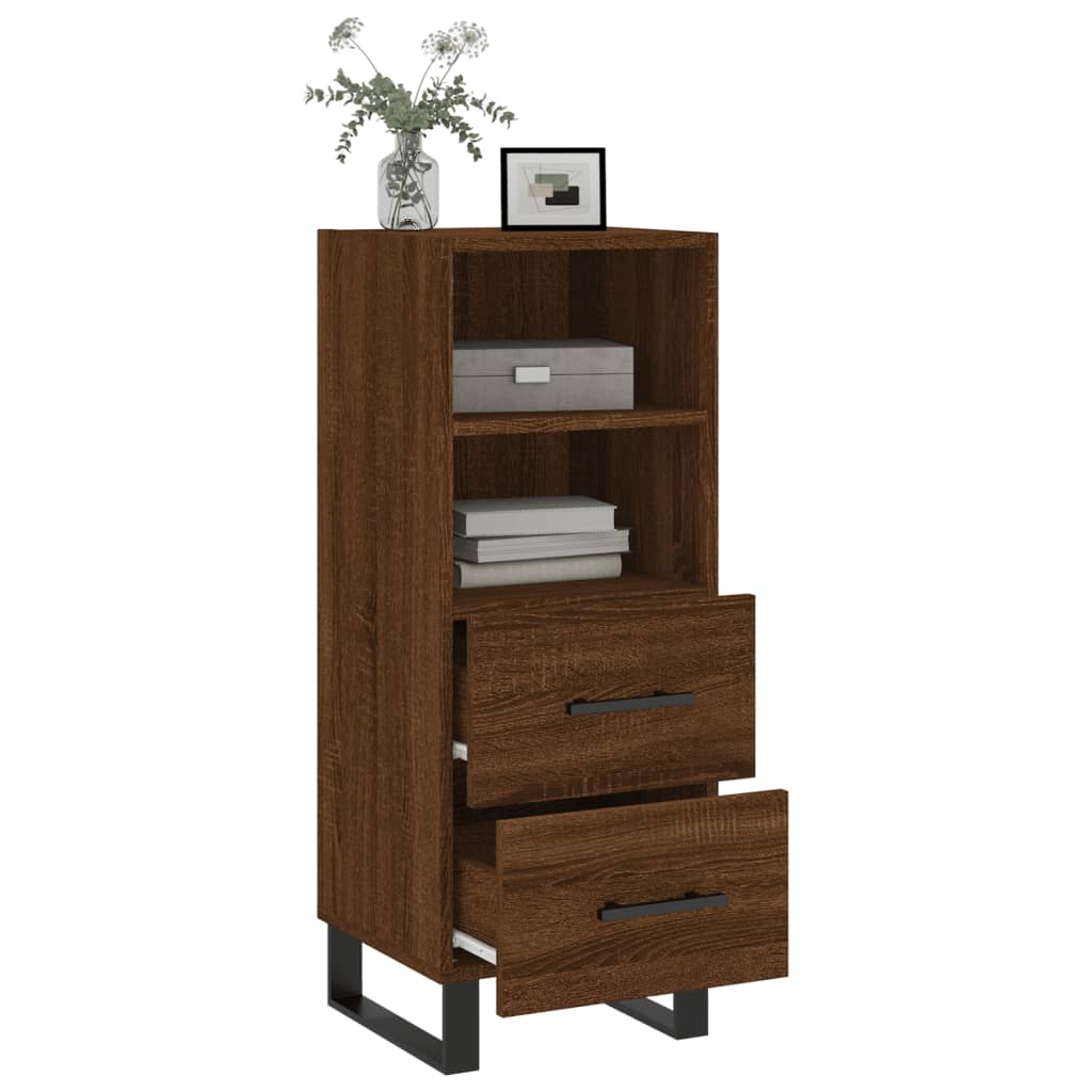 Brown oak buffet 34.5x34x90 cm Engineering wood