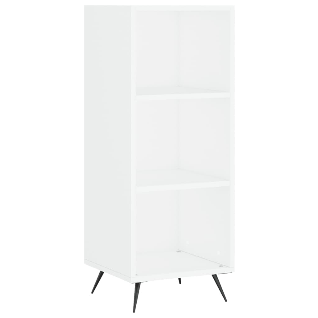 White shelving cabinet 34.5x32.5x90 cm Engineering wood