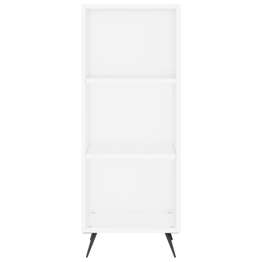 White shelving cabinet 34.5x32.5x90 cm Engineering wood