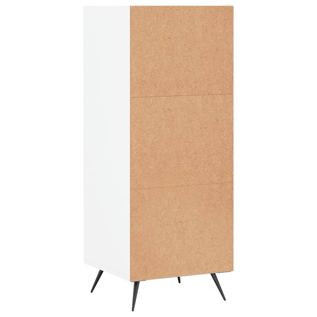 White shelving cabinet 34.5x32.5x90 cm Engineering wood