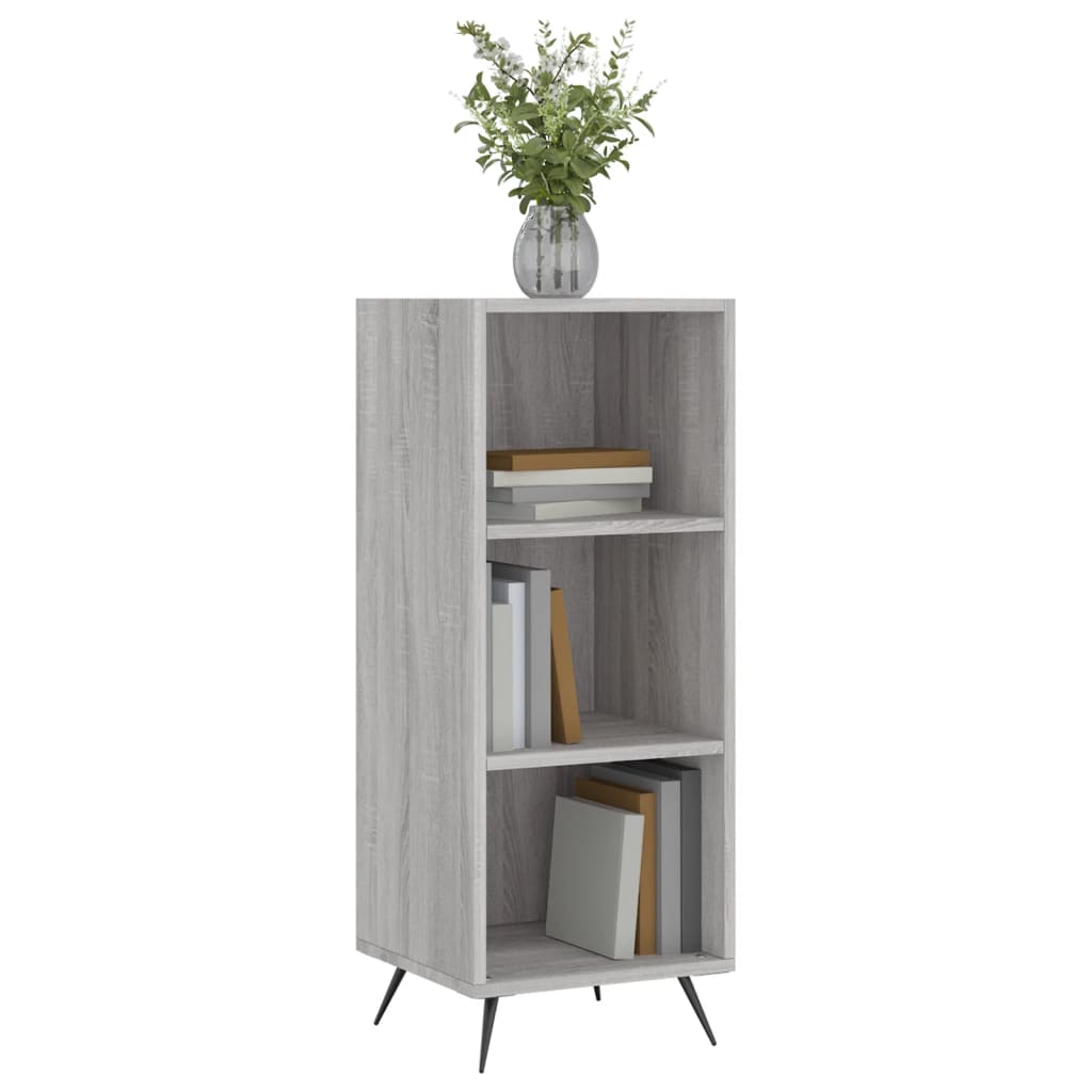 Sonoma Grey Regal Cabinet 34.5x32.5x90cm Ingenieurholz Holz