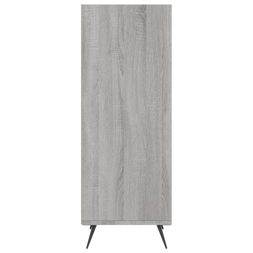 Sonoma Grey Regal Cabinet 34.5x32.5x90cm Ingenieurholz Holz