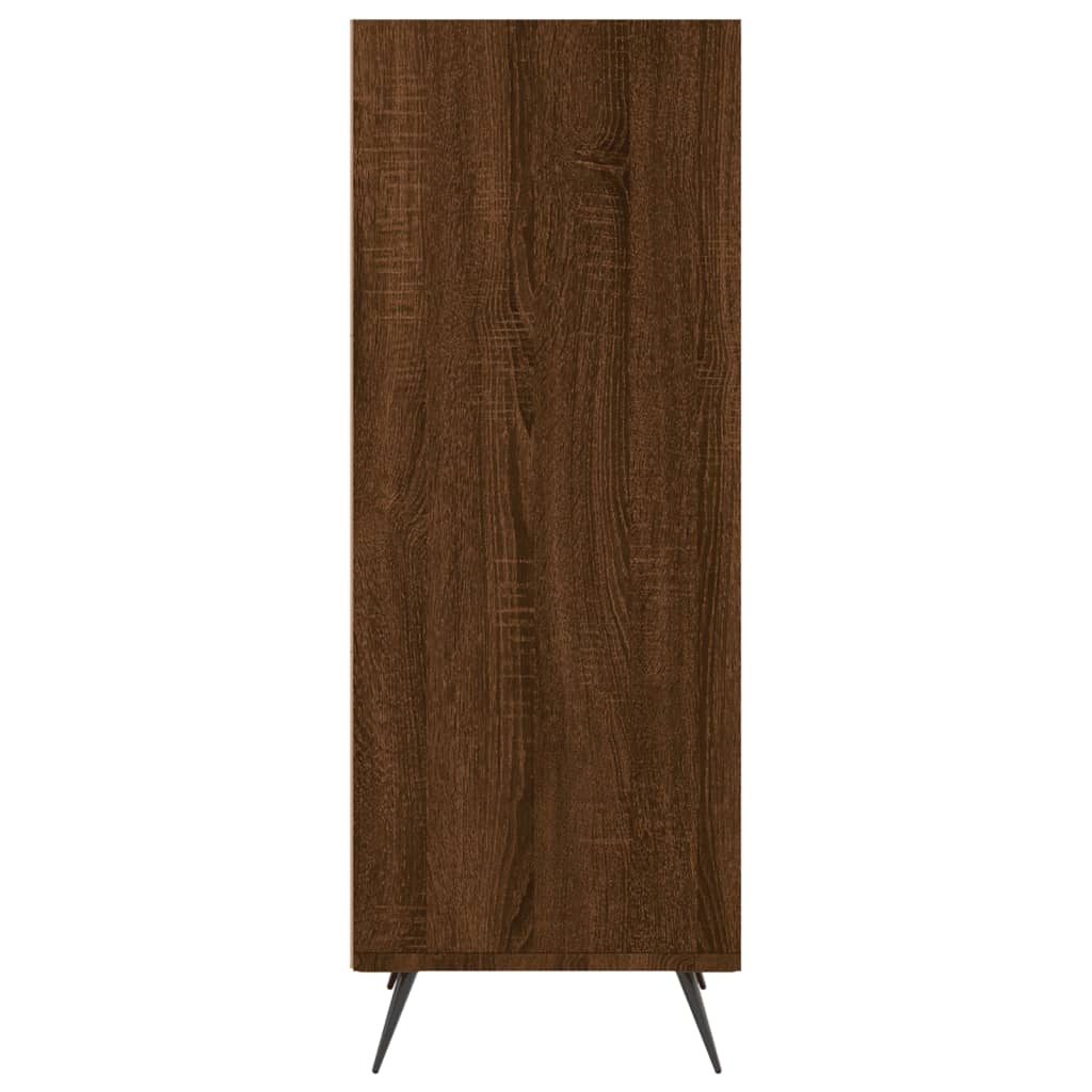 Armoire à étagères chêne marron 34,5x32,5x90 cm bois ingénierie