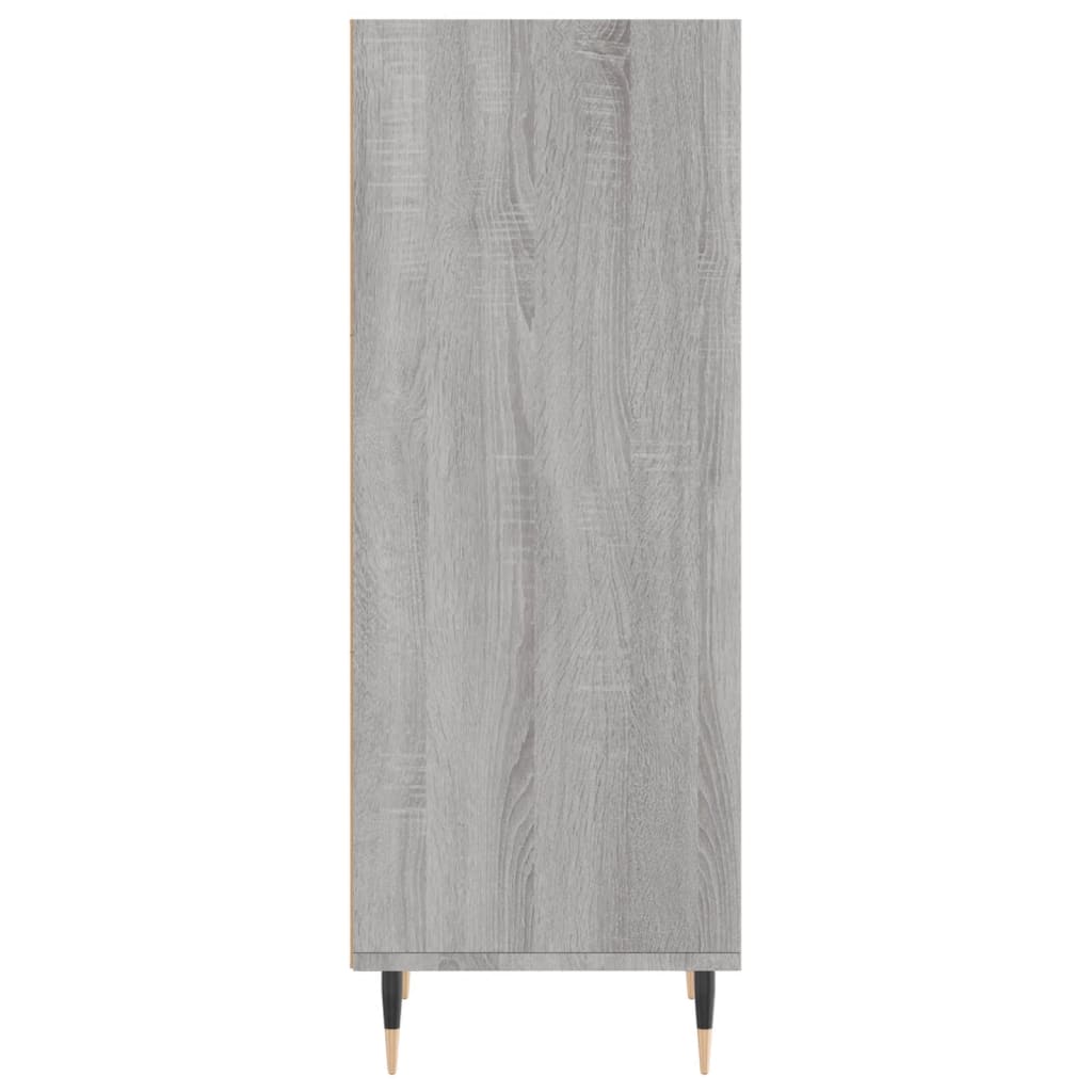 Credenza Sonoma grigia 34,5x32,5x90 cm in derivati ​​del legno