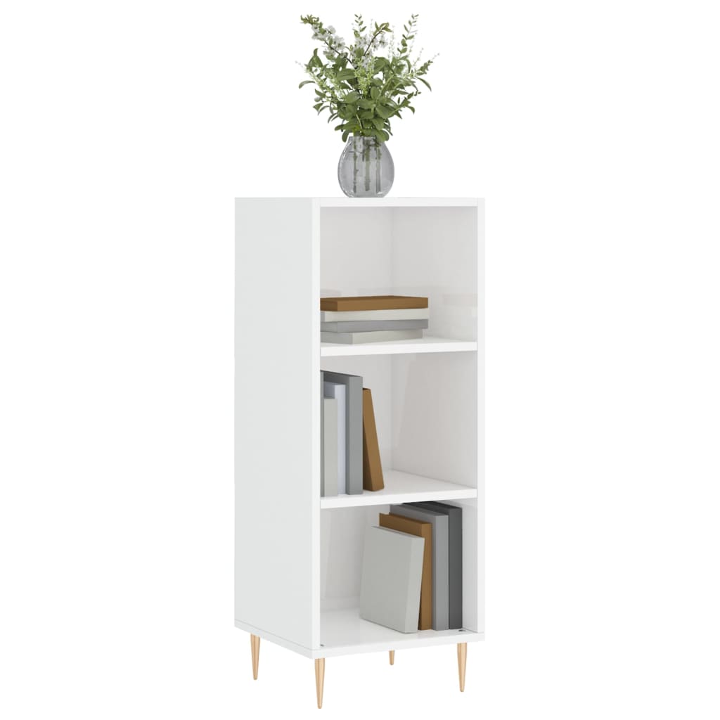 Brilliant white buffet 34.5x32.5x90 cm Engineering wood