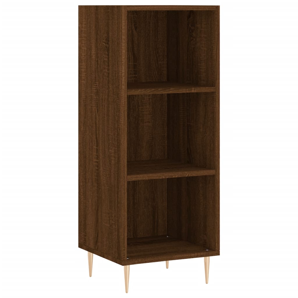 Brown Eichenbuffet 34,5 x 32,5 x 90 cm Ingenieurholz Holz