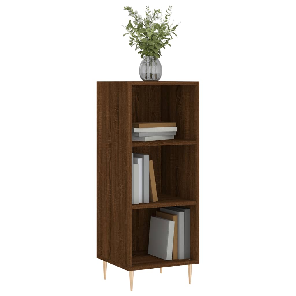 Brown Eichenbuffet 34,5 x 32,5 x 90 cm Ingenieurholz Holz