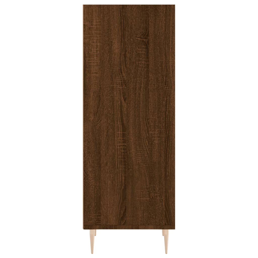 Buffet chêne marron 34,5x32,5x90 cm bois d'ingénierie