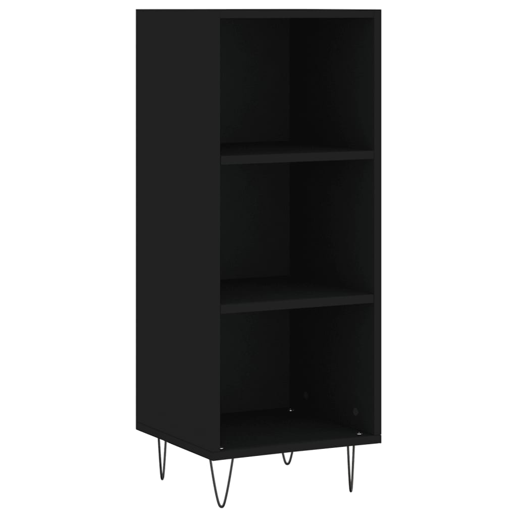 Black buffet 34.5x32.5x90 cm Engineering wood