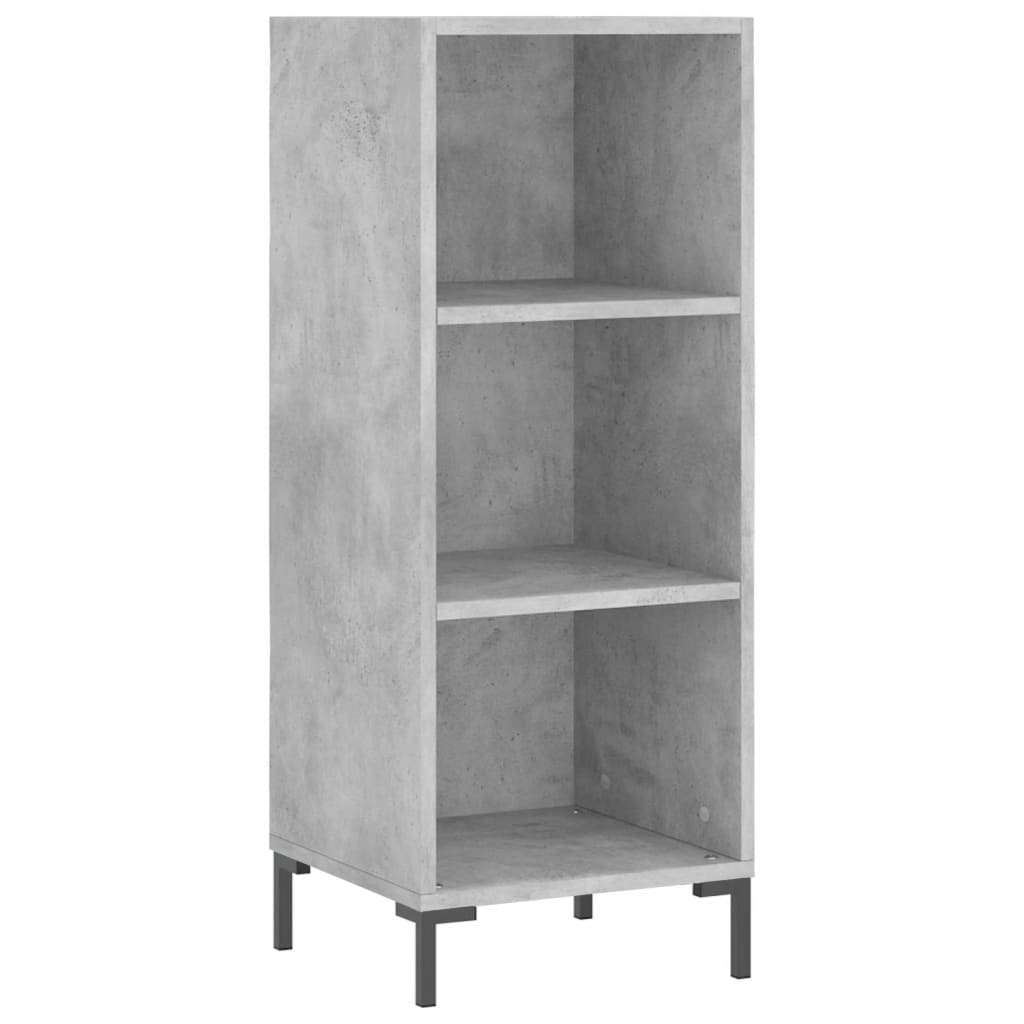 Credenza grigio cemento 34,5x32,5x90 cm in multistrato