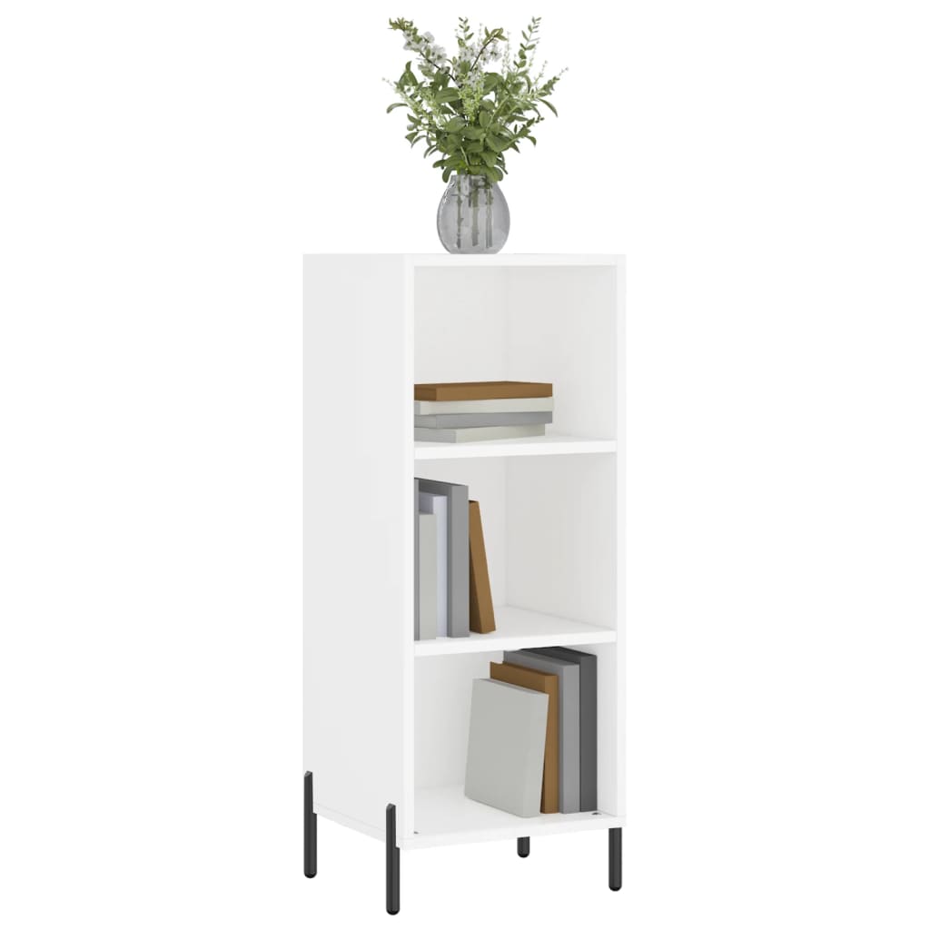 White buffet 34.5x32.5x90 cm engineering wood