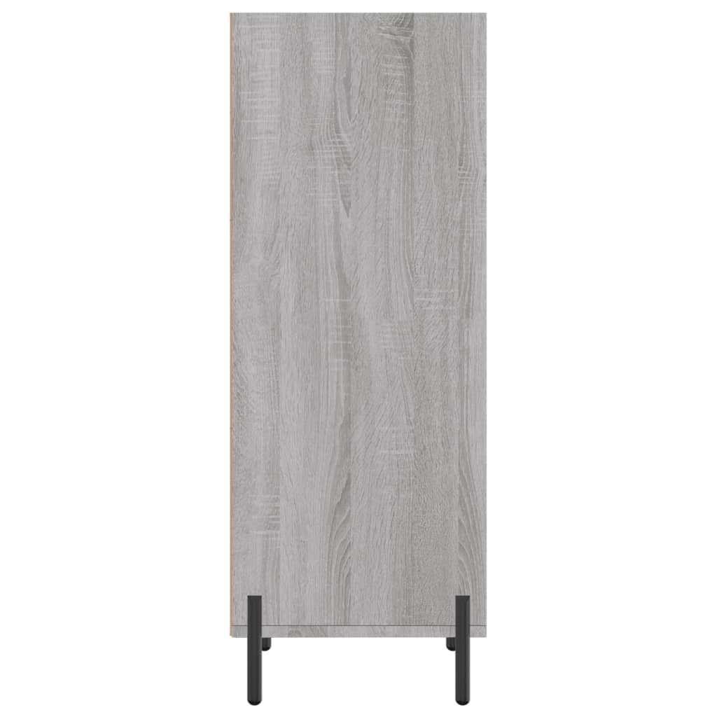 Graues Sonoma -Buffet 34.5x32.5x90 cm Ingenieurholz Holz