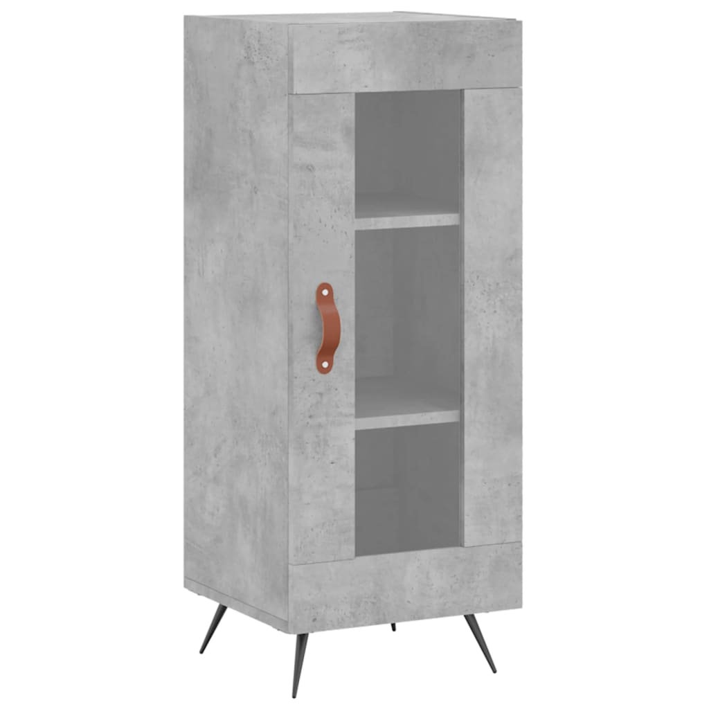 Credenza Grigio cemento 34,5x34x90 cm MDF