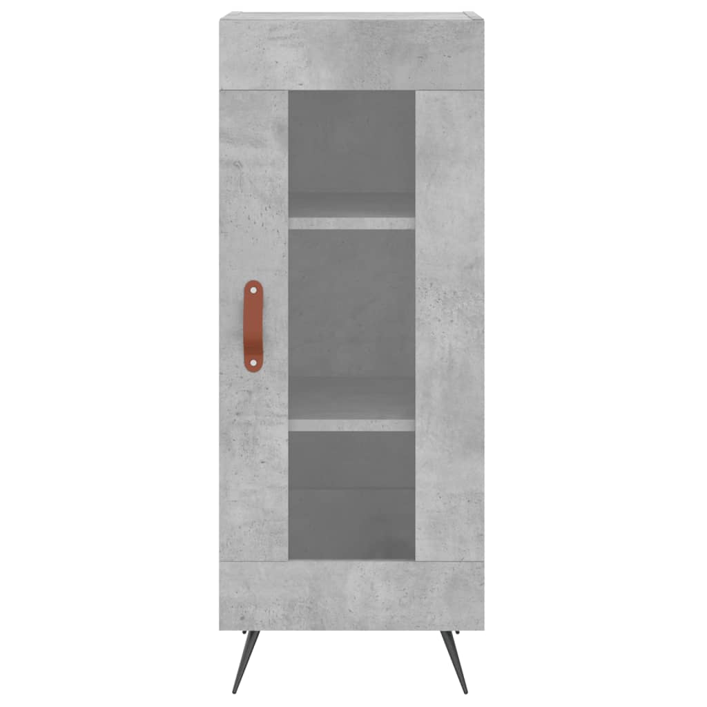 Credenza Grigio cemento 34,5x34x90 cm MDF