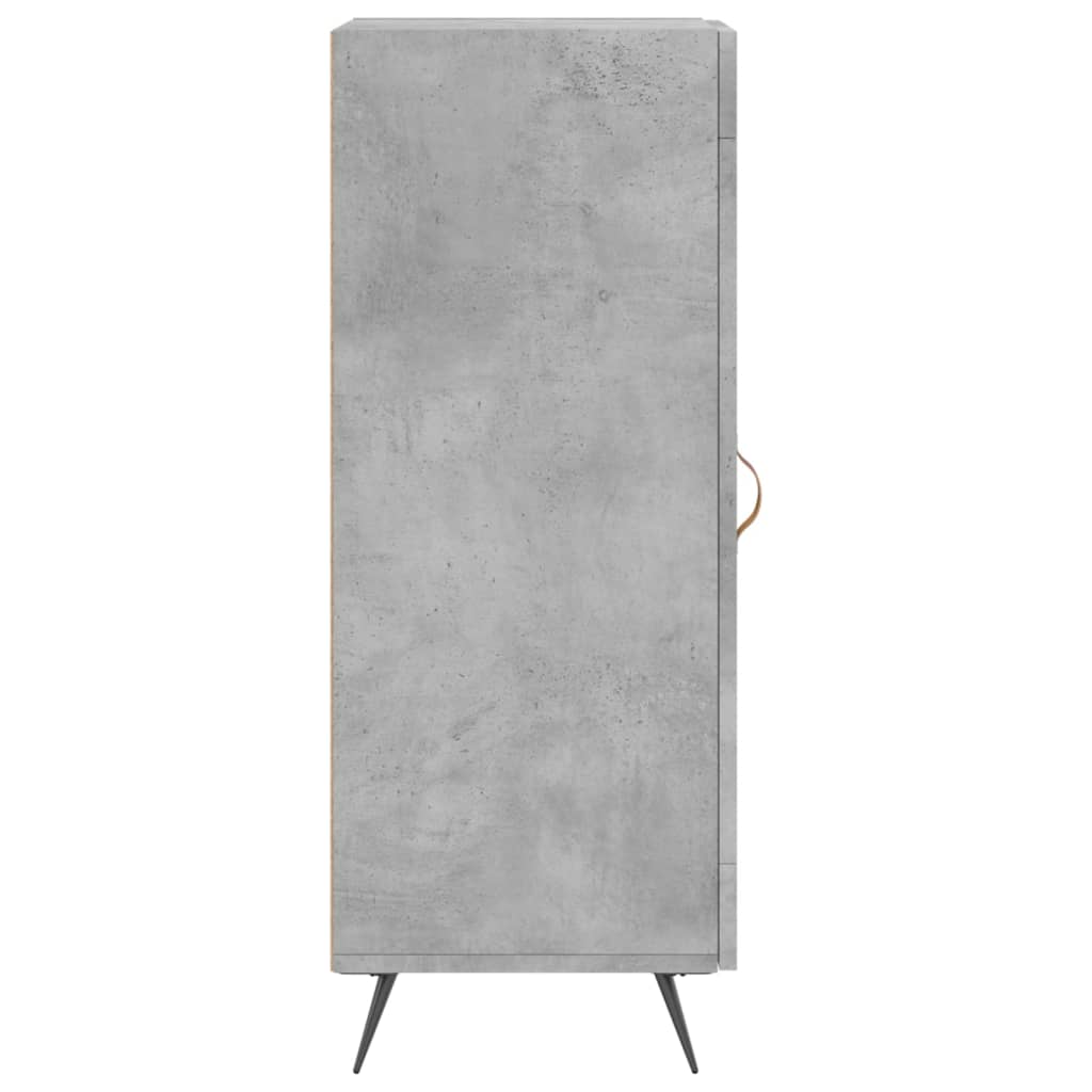 Credenza Grigio cemento 34,5x34x90 cm MDF