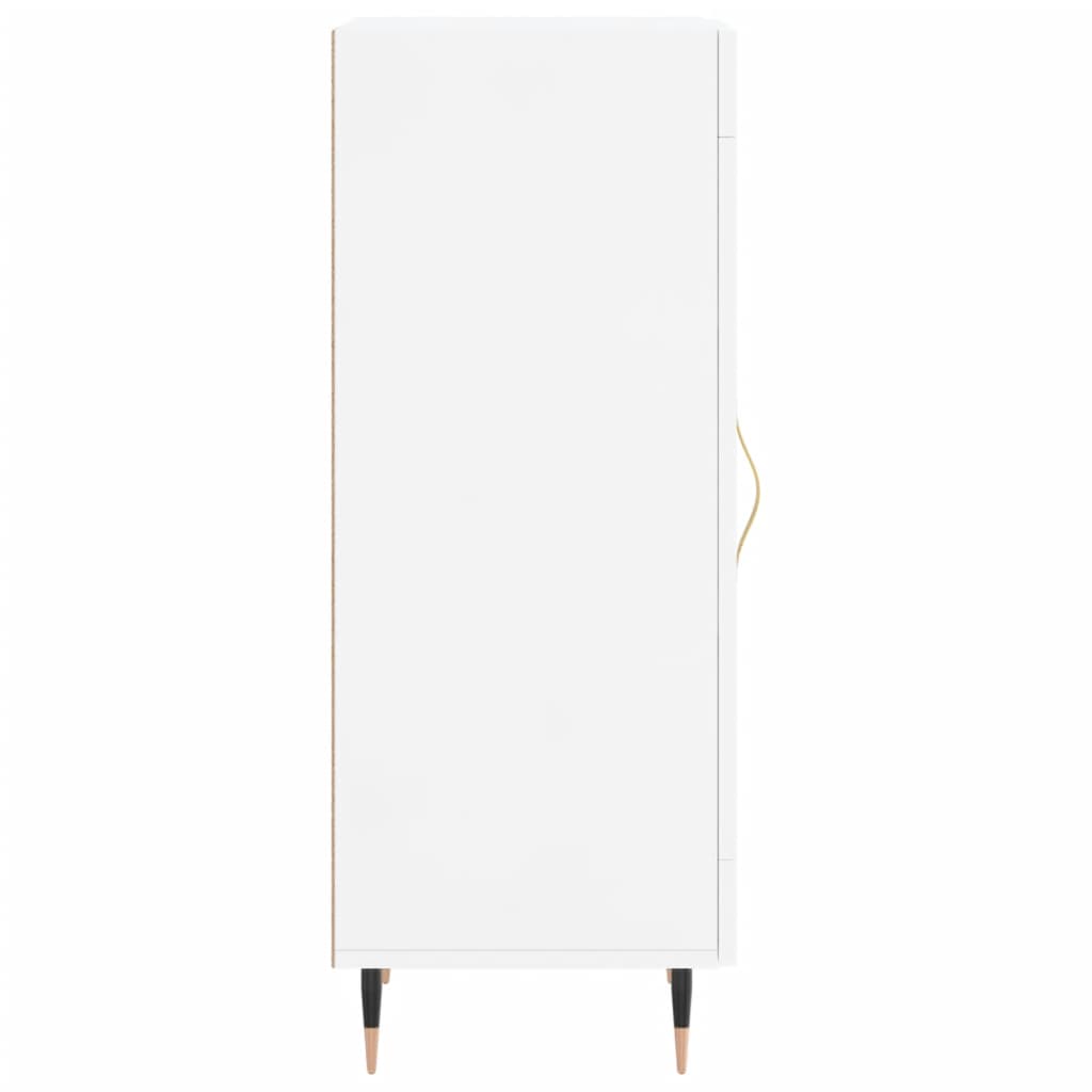 Credenza Bianco lucido 34,5x34x90 cm MDF