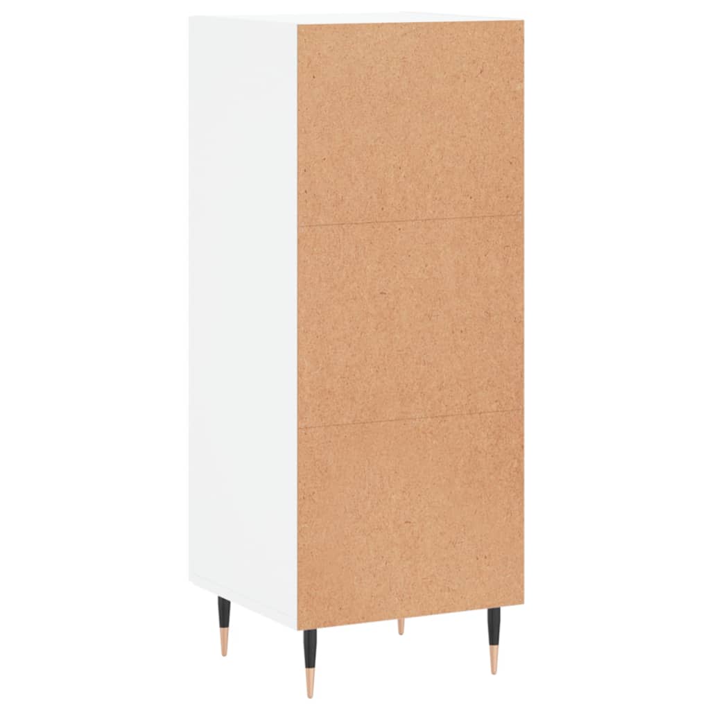 Credenza Bianco lucido 34,5x34x90 cm MDF