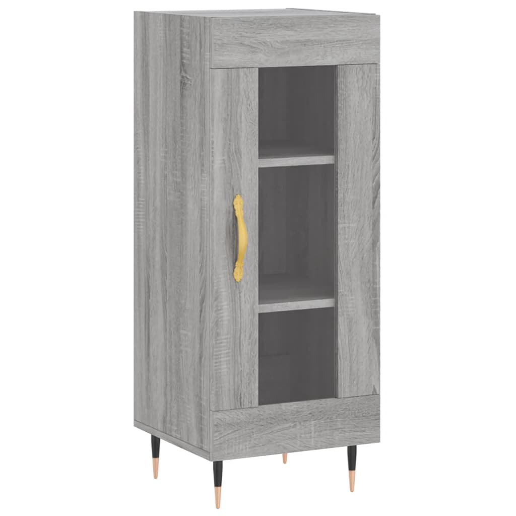 Credenza Sonoma grigia 34,5x34x90 cm MDF