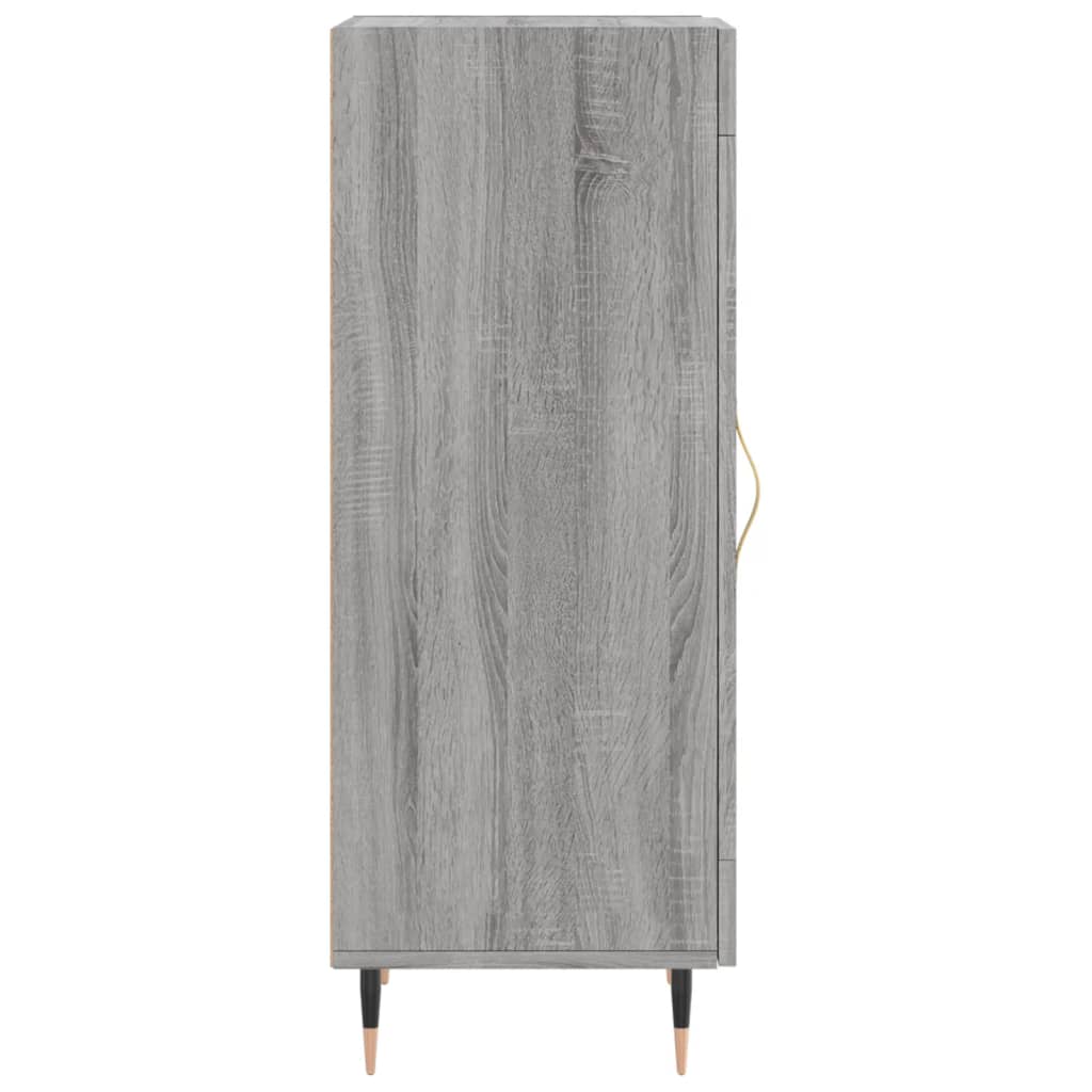 Credenza Sonoma grigia 34,5x34x90 cm MDF