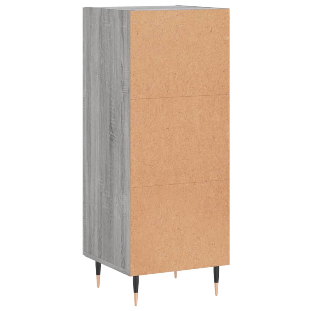 Credenza Sonoma grigia 34,5x34x90 cm MDF