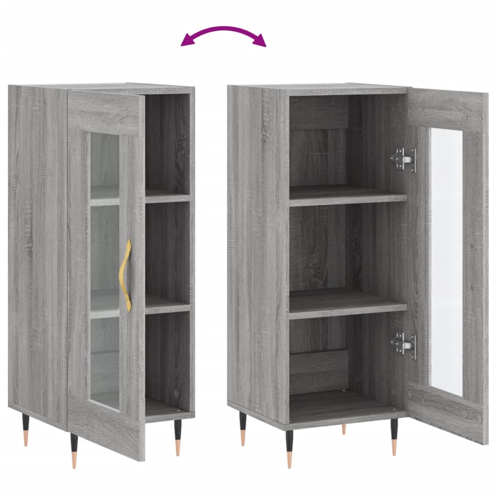 Gray Sonoma Buffet 34.5x34x90 cm Engineering wood