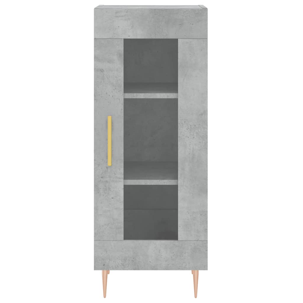 Buffet Gris béton 34,5x34x90 cm Bois d'ingénierie