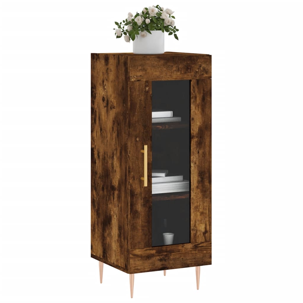 Smoked oak buffet 34.5x34x90 cm engineering wood