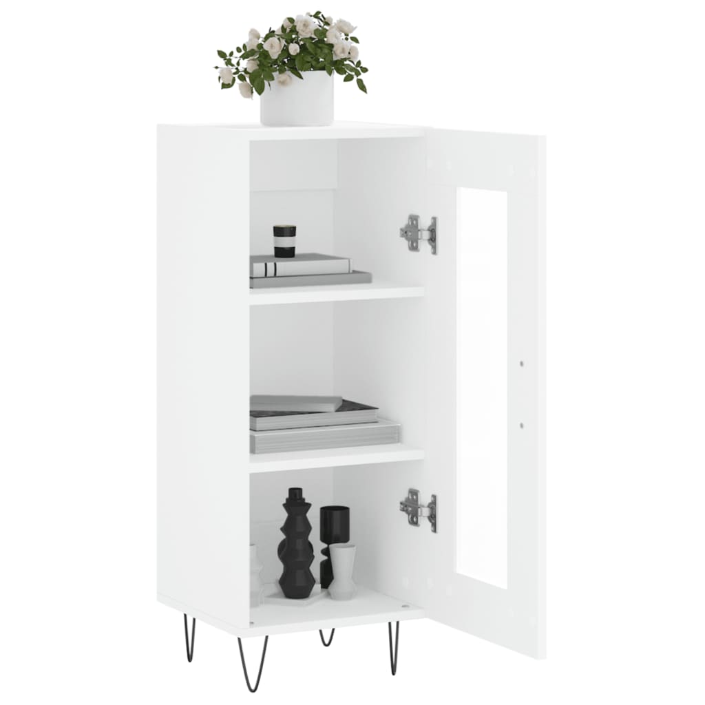 White buffet 34.5x34x90 cm engineering wood