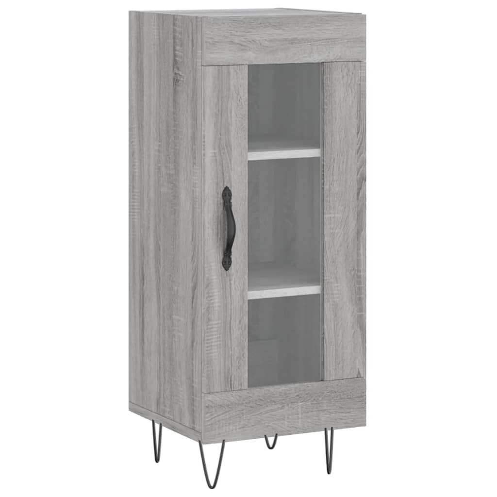 Credenza Sonoma grigia 34,5x34x90 cm MDF