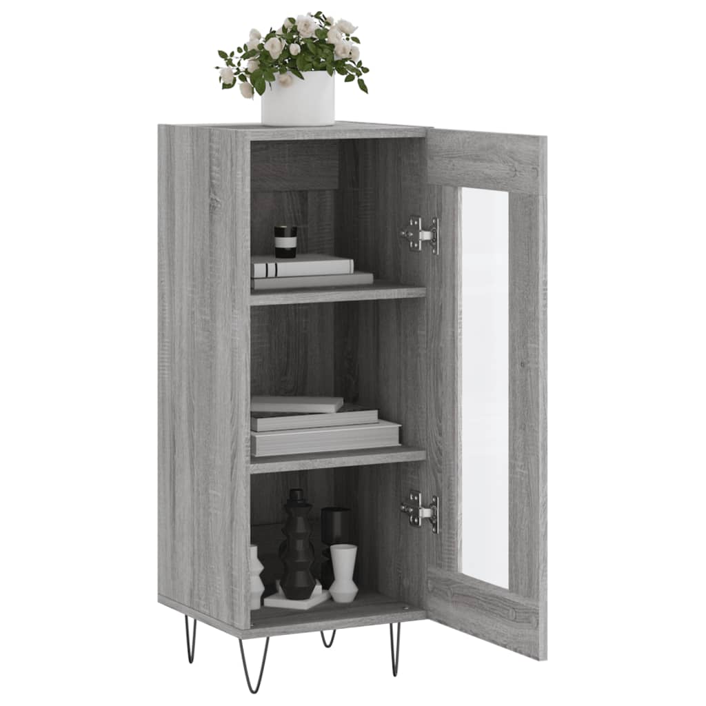 Graues Sonoma -Buffet 34.5x34x90 cm Engineering Holz