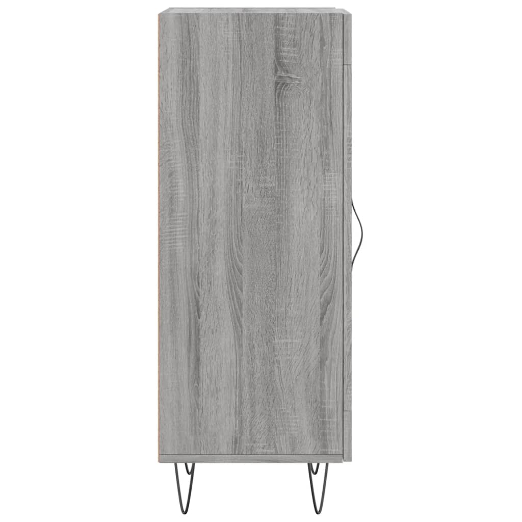 Credenza Sonoma grigia 34,5x34x90 cm MDF