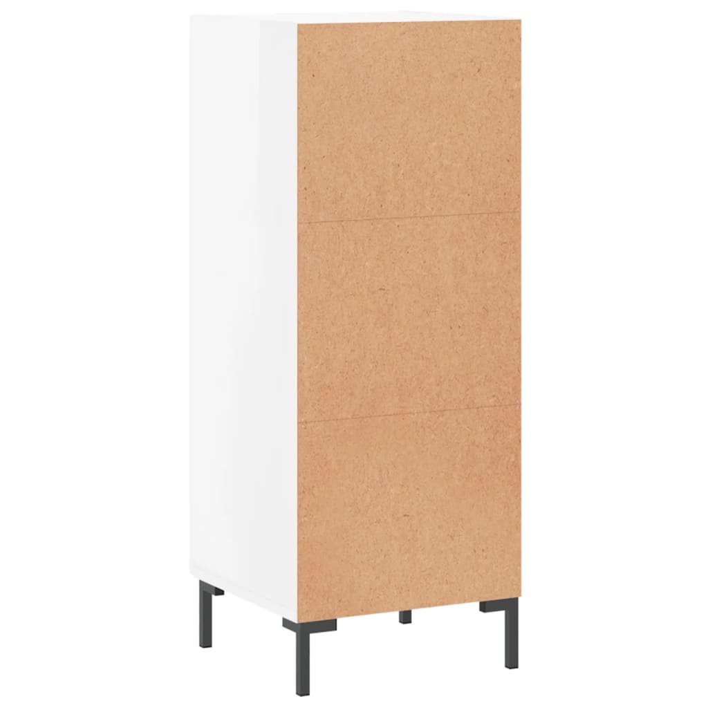 Credenza Bianco lucido 34,5x34x90 cm MDF