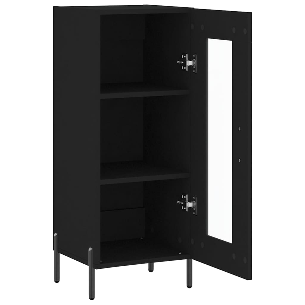 Black buffet 34.5x34x90 cm Engineering wood