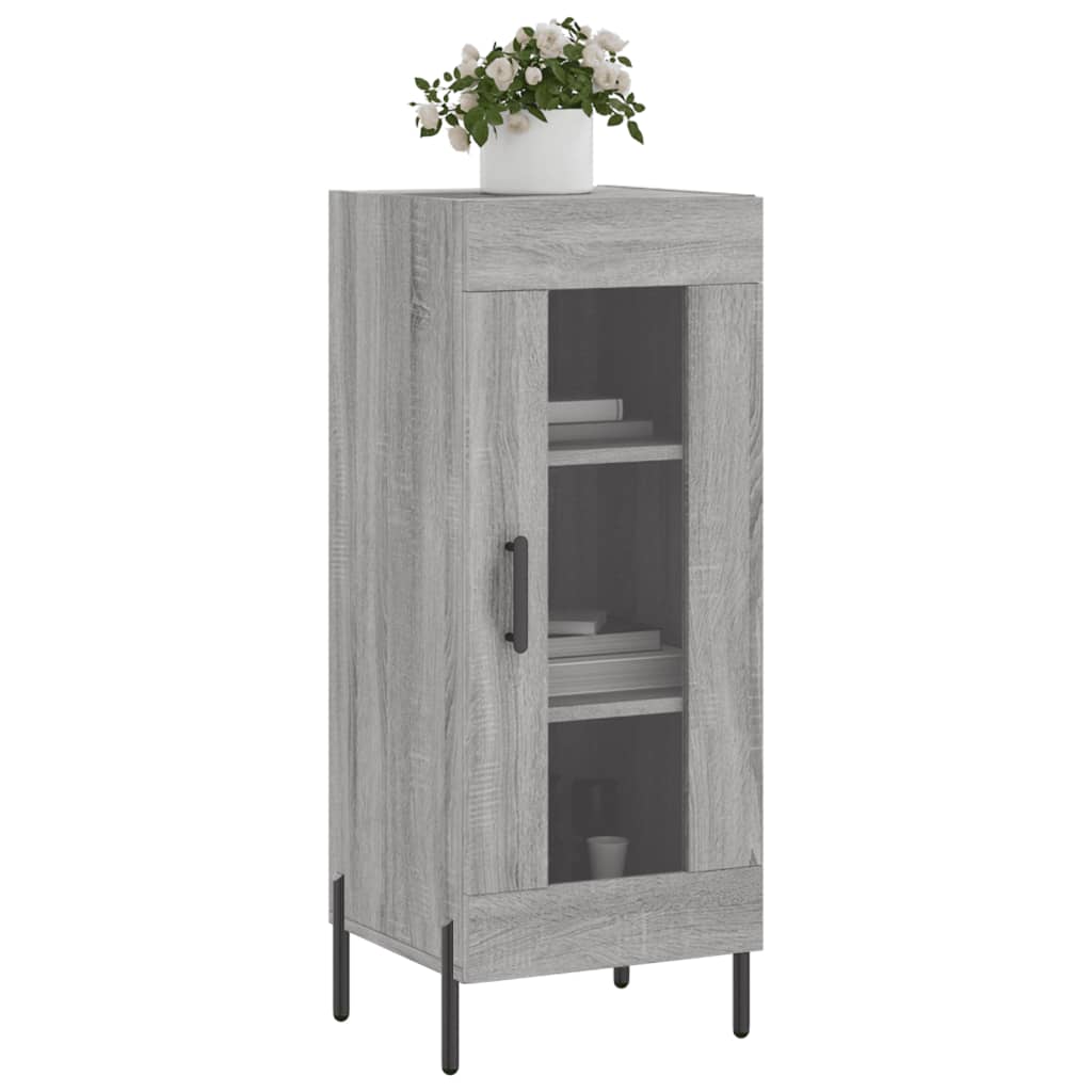 Credenza Sonoma grigia 34,5x34x90 cm MDF