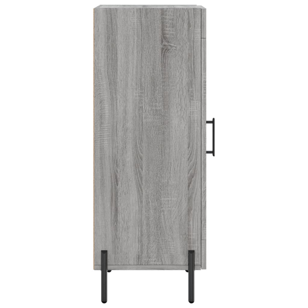 Credenza Sonoma grigia 34,5x34x90 cm MDF